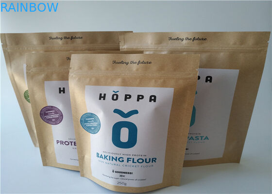 Kecil Aluminium Foil Zip Lock Paper Bag Kemasan Pouch Doypack Efek Matte Untuk Makanan