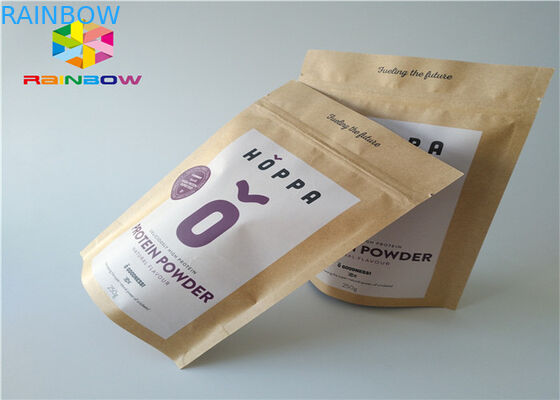 Kertas Kraft Tas Kertas Disesuaikan Aluminium Foil Mylar Ziplock Moisture Barrier