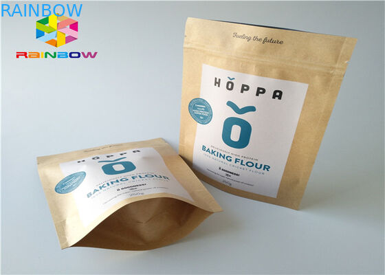 Kertas Kraft Tas Kertas Disesuaikan Aluminium Foil Mylar Ziplock Moisture Barrier