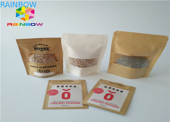 Kertas Kraft Tas Kertas Disesuaikan Aluminium Foil Mylar Ziplock Moisture Barrier