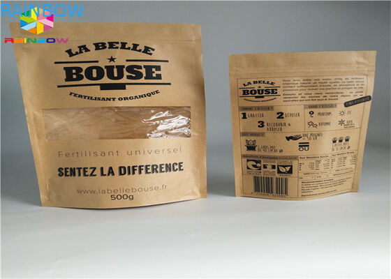 Kertas Kraft Tas Kertas Disesuaikan Aluminium Foil Mylar Ziplock Moisture Barrier