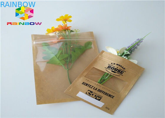 Kertas Kraft Tas Kertas Disesuaikan Aluminium Foil Mylar Ziplock Moisture Barrier