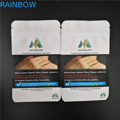 THC CBD Gummies Kemasan Dupa Herbal Biodegradable White Kraft Bags Makanan Kantong