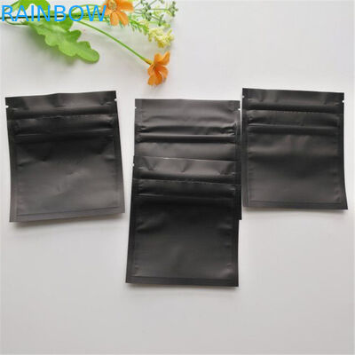 Anak Bukti Mylar Zip Lock Bags Plastik Matte Hitam Gummy Candy Weed Kemasan