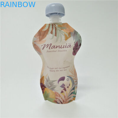 Disesuaikan Pencetakan Spout Pouch Kemasan Tutup Aman Anak Reusable Baby Food Pouch