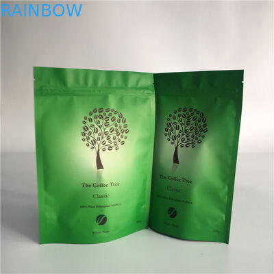 Waterproof Biodegradable Stand Up Coffee Kantong Pelangsing Matcha Green Tea Kraft Paper Bags