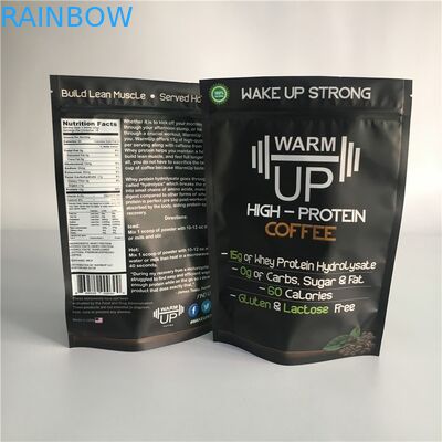 Kantong Plastik Food Grade Kemasan Matt Surface Coffee Bag Ziplock Ditandai FDA