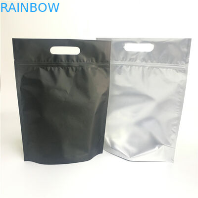 Aluminium Foil Stand Up Pouch Bag Zipper Top Untuk Gelang / Pearlescent Pigment