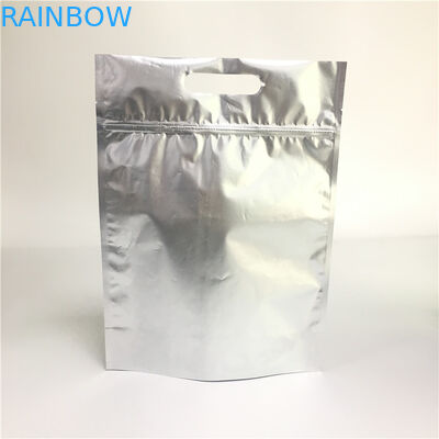 Aluminium Foil Stand Up Pouch Bag Zipper Top Untuk Gelang / Pearlescent Pigment