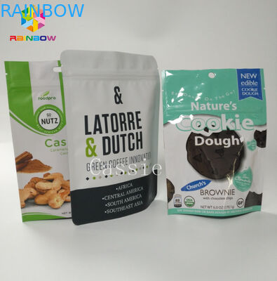 Plastik yang Dapat Dipulihkan Kembali Selesai Stand Up Pouch Snack Bag Kemasan Makanan Tahan Lama