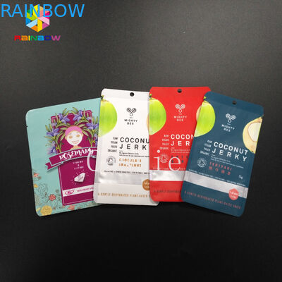 Mylar Pouch Grip Seal Bags Penyimpanan Food Grade Kosmetik Tea Powder Sampel Giveaway