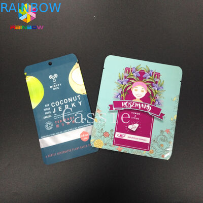 Tas Pegangan Multi Warna Berwarna Mylar Foil Paket Sampel Open Top Untuk Kemasan Serbuk