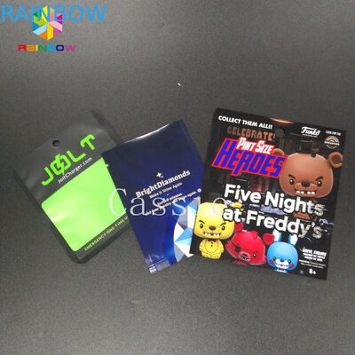 Tiga Sisi Disegel Ziplock Stand Up Kantong Pencetakan Mengkilap Kosmetik Masker Wajah