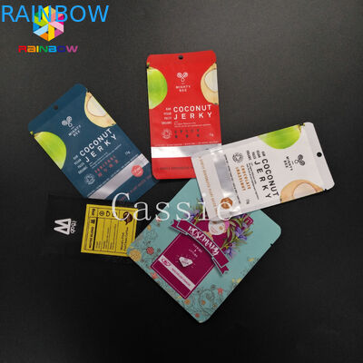 Tiga Sisi Disegel Ziplock Stand Up Kantong Pencetakan Mengkilap Kosmetik Masker Wajah