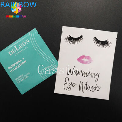 SGS / FDA Stand Up Pouch Kemasan Masker Wajah Kecantikan Paket Kosmetik Tiga Sisi Seal