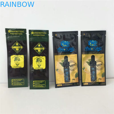 OEM Bau Bukti Kantong Plastik Kemasan Ziplock Aluminium Foil Cbd Gummy Beruang Bud Seeds Pouch