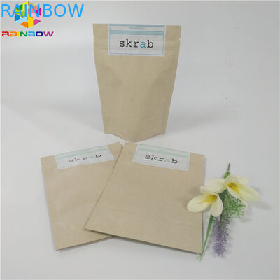 Kantong Kertas Khusus Food Grade Berdiri Kemasan Lulur Tubuh Daur Ulang