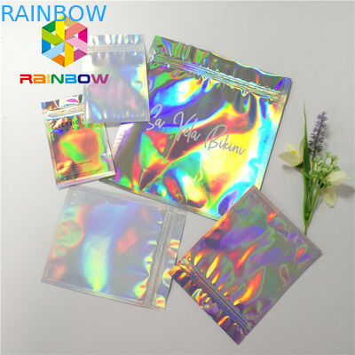 Reusable Mylar Ziplock, Kemasan Kosmetik, Pencetakan Hologram Laser Gravure