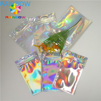 Reusable Mylar Ziplock, Kemasan Kosmetik, Pencetakan Hologram Laser Gravure