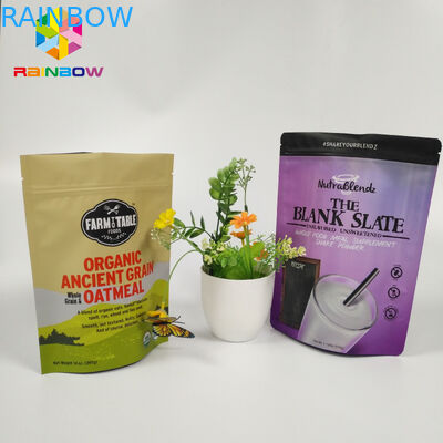 Tas Snack yang Dapat Ditutup Ulang Kemasan Aluminium Foil Stand Up Doypack Zip Lock Pouch