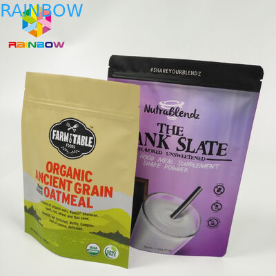 Tas Snack yang Dapat Ditutup Ulang Kemasan Aluminium Foil Stand Up Doypack Zip Lock Pouch