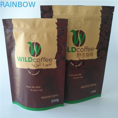 Kustom Dicetak Aluminium Foil Stand Up Pouch Didaur Ulang Matte Finish Persetujuan SGS SGS