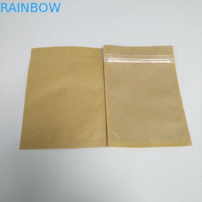 Brown Kraft Tea Bags Packaging Flatlocklock Mylar 12 * 17.5cm Customed Printing