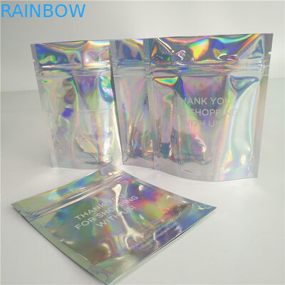Stand Up Kantong Kosmetik Tas Makeup Mode Clear Shinny Bag Pouch Holographic Hologram