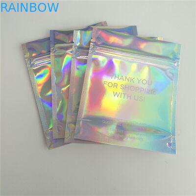 Stand Up Kantong Kosmetik Tas Makeup Mode Clear Shinny Bag Pouch Holographic Hologram