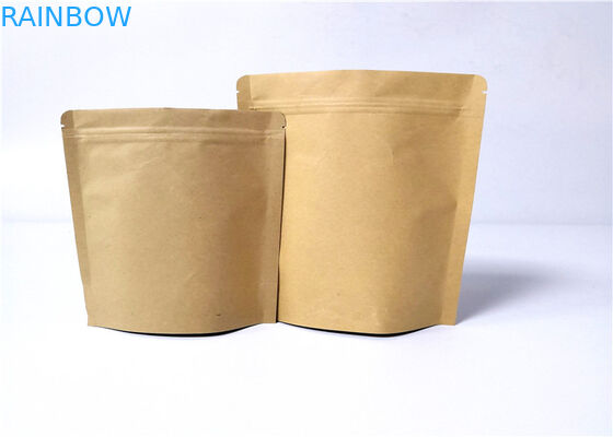 Kantong Kertas Disesuaikan Ramah Lingkungan Biodegradable Stand Up Pouch Dengan Zip Lock