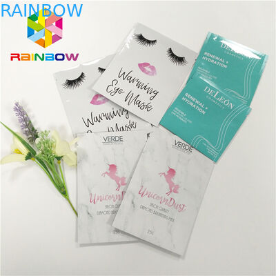 Kemasan kantong plastik cetak kustom tiga sisi segel panas dengan air mata takik