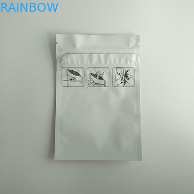 3 Side Seal Matte Stand Up Pouch Packaging, Stand Up Zipper Pouch Children Proof