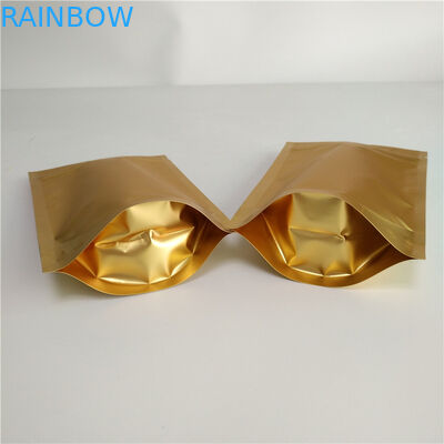 Top Zipper Stand Up Pouch Bags Bahan Laminated Dengan Euro / Round Hanging Hole