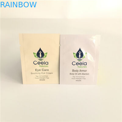 Heat Seal Aluminium Foil Bags Sachet Plastik Untuk Sampel Perawatan Kulit Krim Wajah