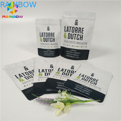 Aluminium Foil Pouch Packaging Ziplock Reclosable Valve Coffee Bag Gravure Percetakan