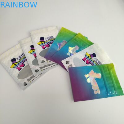 Mylar Runtz Disegel Tas Plastik Kustom Dicetak Untuk Kemasan Rami Cannabis