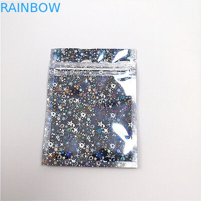 Tas Kosmetik Grip Seal Twinkling Stars Laser Film 30-150 Micron Thickness