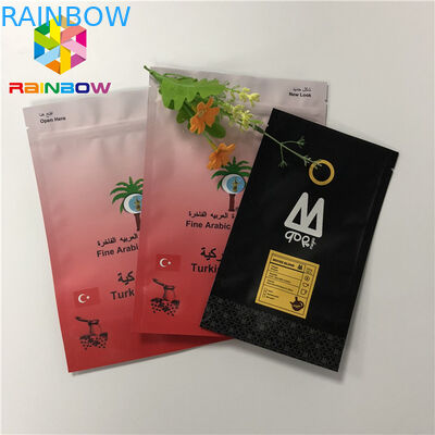 Reusable Stand Up Foil Pouch Kemasan Colorful Aluminium Foil Coffee Bag Dengan Ziplock