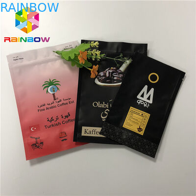 Reusable Stand Up Foil Pouch Kemasan Colorful Aluminium Foil Coffee Bag Dengan Ziplock