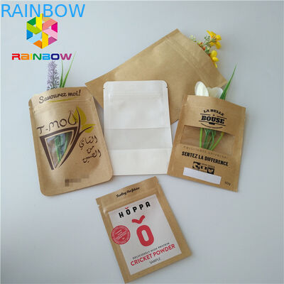 Stand Up Snack Food Packaging Bags Zip Lock Kantong Plastik Bening Transparan Dengan Jendela