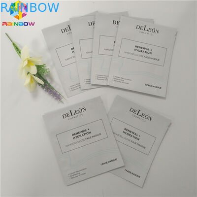 Aluminium Foil Plastik Kemasan Kosmetik Tas Kemasan Wajah 3 Sisi Seal Masker Paket