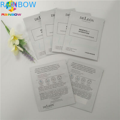 Aluminium Foil Plastik Kemasan Kosmetik Tas Kemasan Wajah 3 Sisi Seal Masker Paket