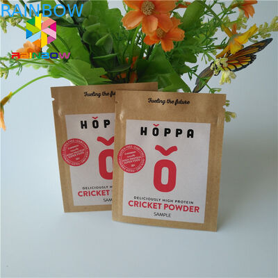 Brown Kraft Paper Bag Filter Kemasan Coffee Powder Bags Matt Permukaan Dengan Jendela