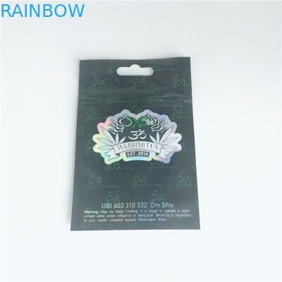 Tas Kemasan Segel Panas Gulma medis, Tas Organizer Kosmetik Mylar Zip Lock