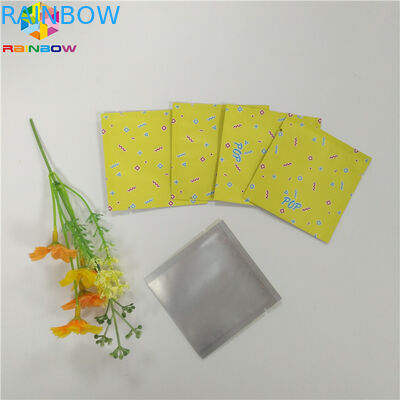 Food Grade Foil Kantong Kemasan Mylar Tiga Sisi Segel Tas Ritsleting Datar Untuk Snack Tea Capsule