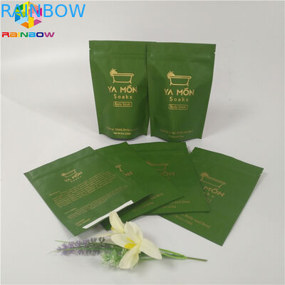 Garam Foil Kantong Kemasan Zipper Top Stand Up Ziplock Bath Salt Bag Aluminium Foil