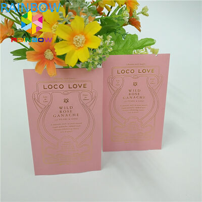 Brown Kraft Paper Heat Seal Packaging Bags Ukuran Disesuaikan Untuk Cookie / Biji Kopi