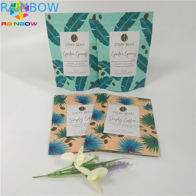 Reclosable Matt Finish Tas Stand Up Pouch, Tas Kemasan Kunci Zip Untuk Lulur