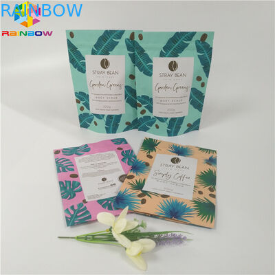 Reclosable Matt Finish Tas Stand Up Pouch, Tas Kemasan Kunci Zip Untuk Lulur