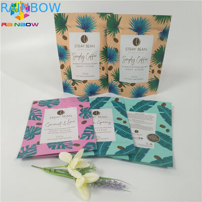 Reclosable Matt Finish Tas Stand Up Pouch, Tas Kemasan Kunci Zip Untuk Lulur